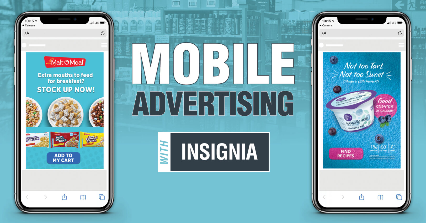 Mobile advertising with Insignia