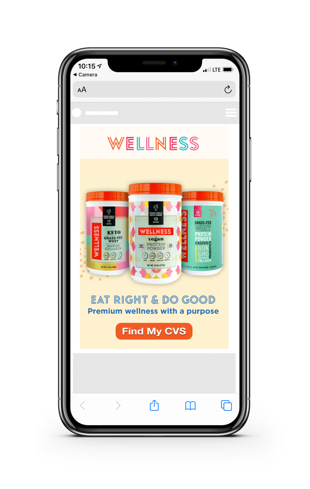 Wellness Mobile advertisement