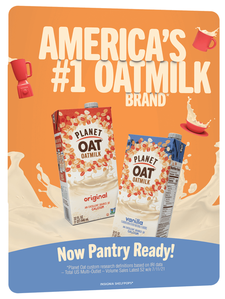 Planet Oat oatmilk advertisement