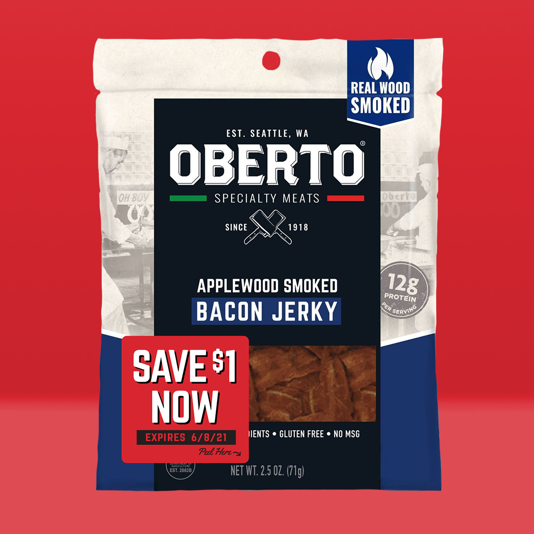On-pack advertising for Oberto.